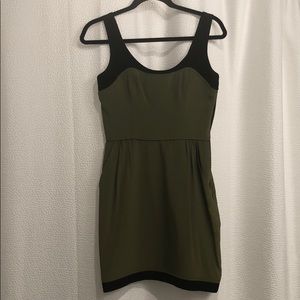 Mara Hoffman Olive green and black mini dress